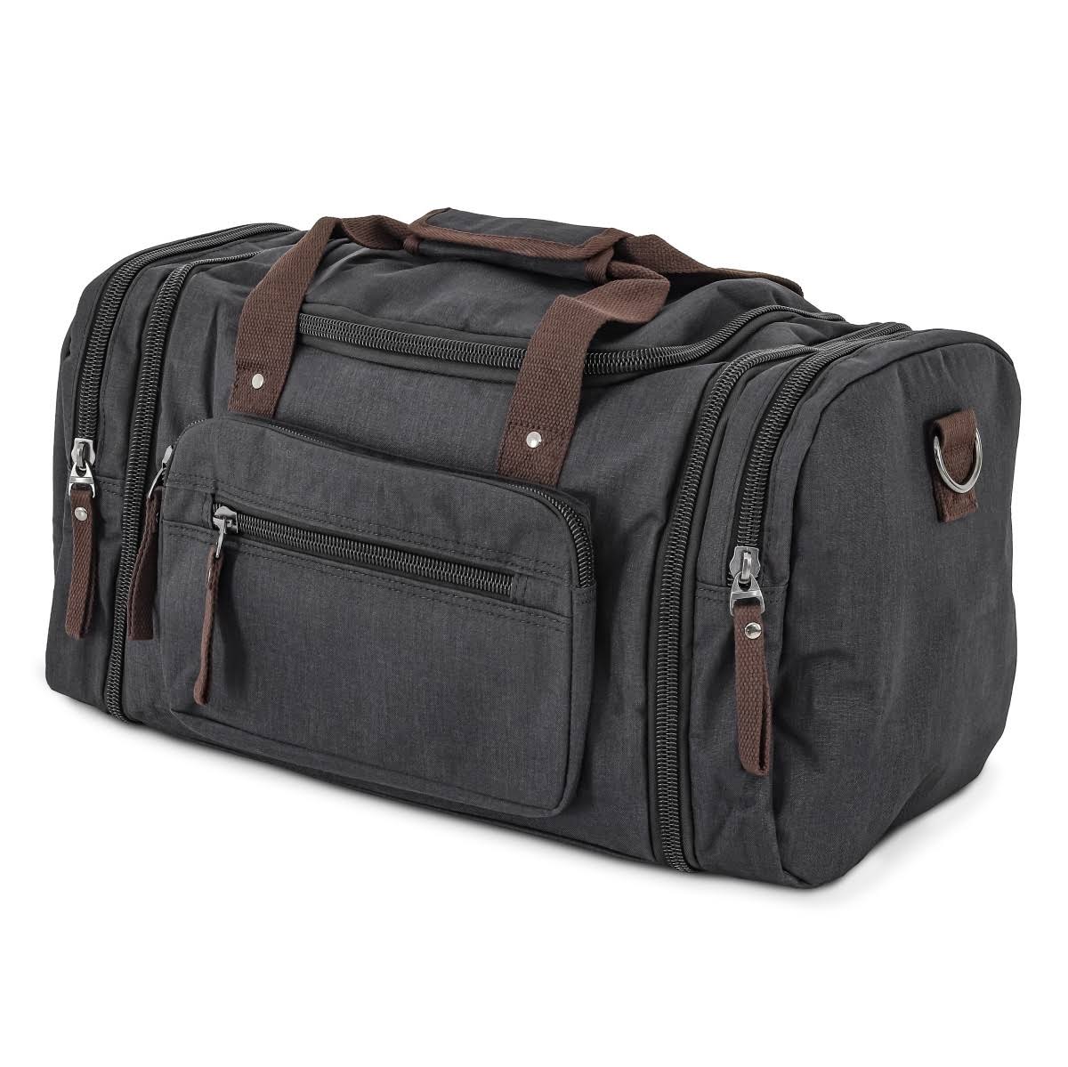 Black Canvas Travel Bag 35Ltr P915