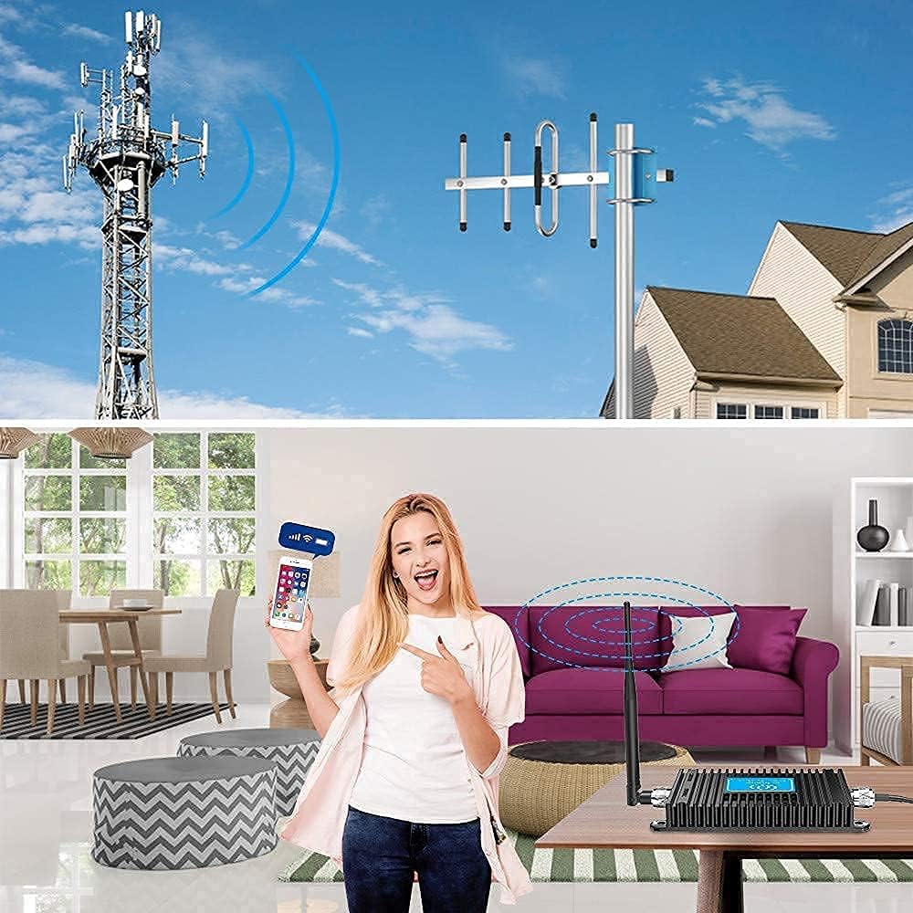 5G/4G Cell Phone Signal Booster with Antenna Kits K42369