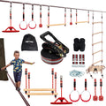 50FT Ninja Warrior Obstacle Course Outdoor Playset J713