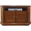 41 in. Poplar Corner TV Stand European Ivory Y870942