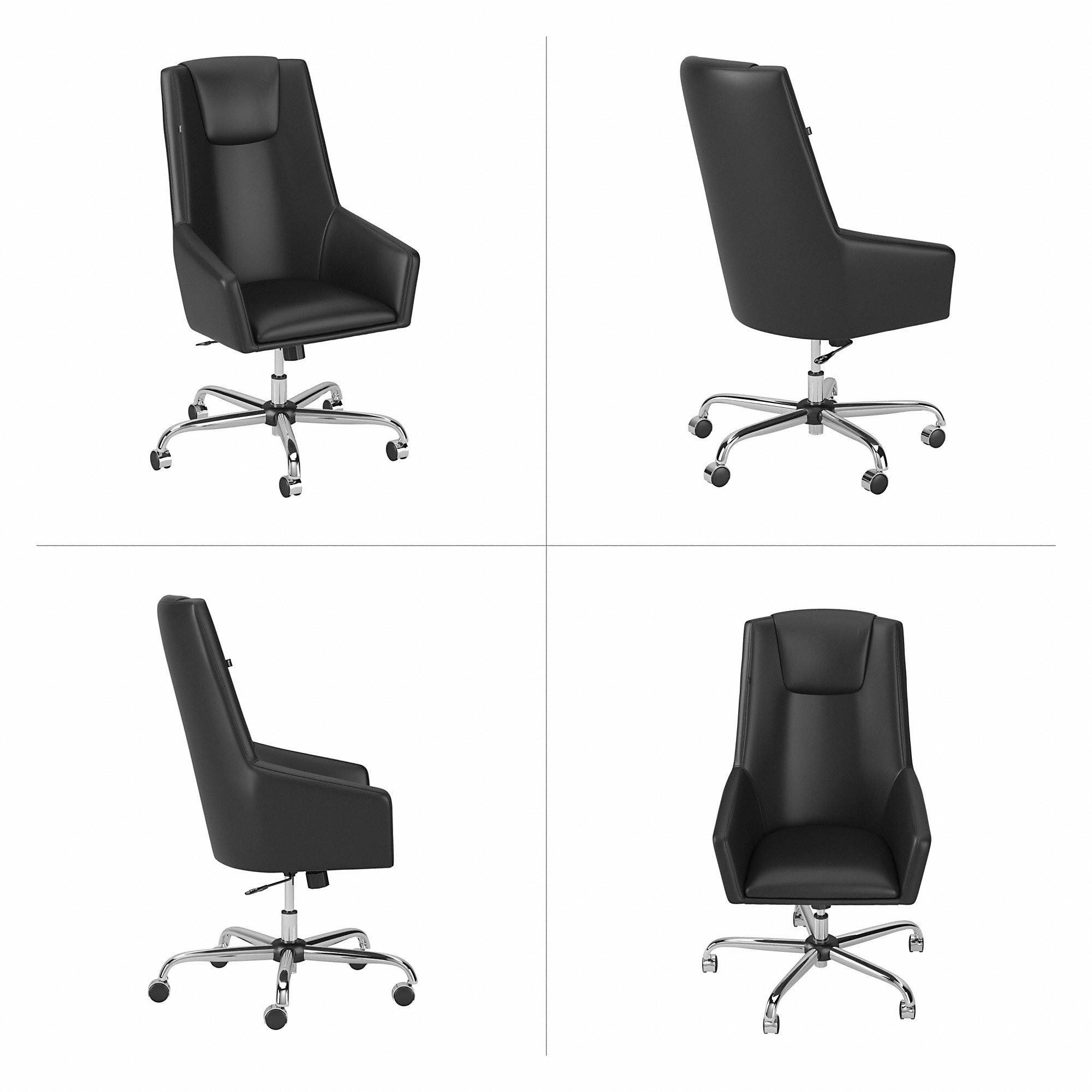 High Back Leather Box Chair I500523