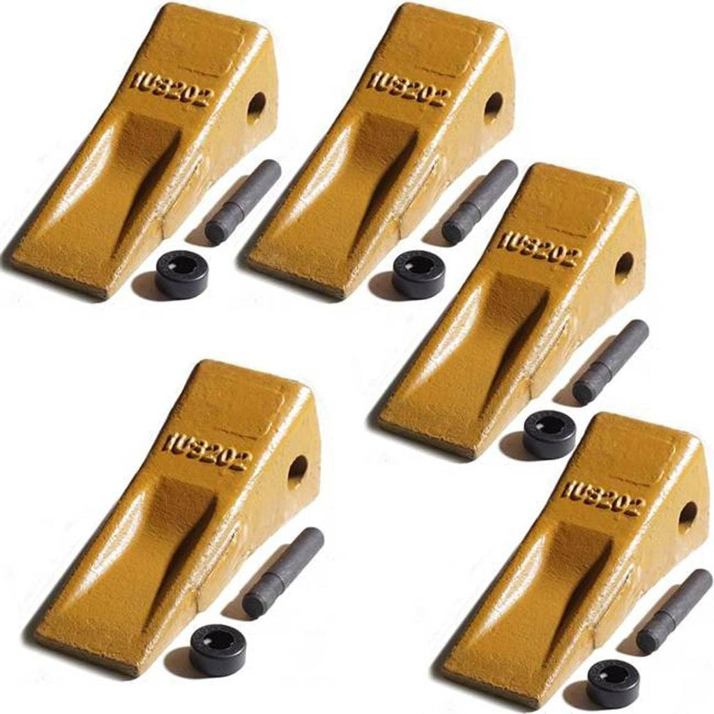 Set of 5 Bucket Teeth Side Pin Retainer Digger Long X806