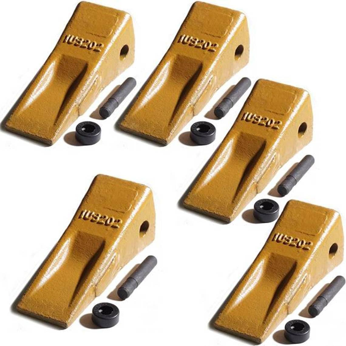 Set of 5 Bucket Teeth Side Pin Retainer Digger Long X806