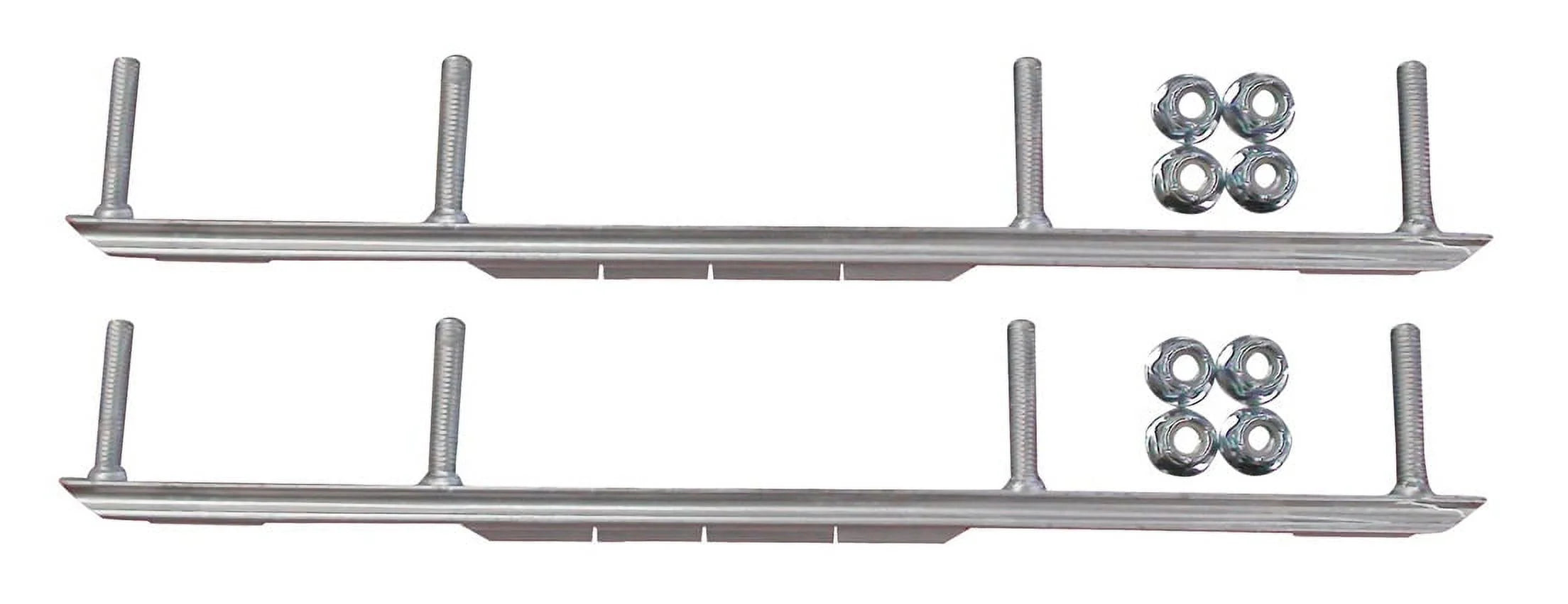Red XT Snowmobile Skis Complete Kit Z467