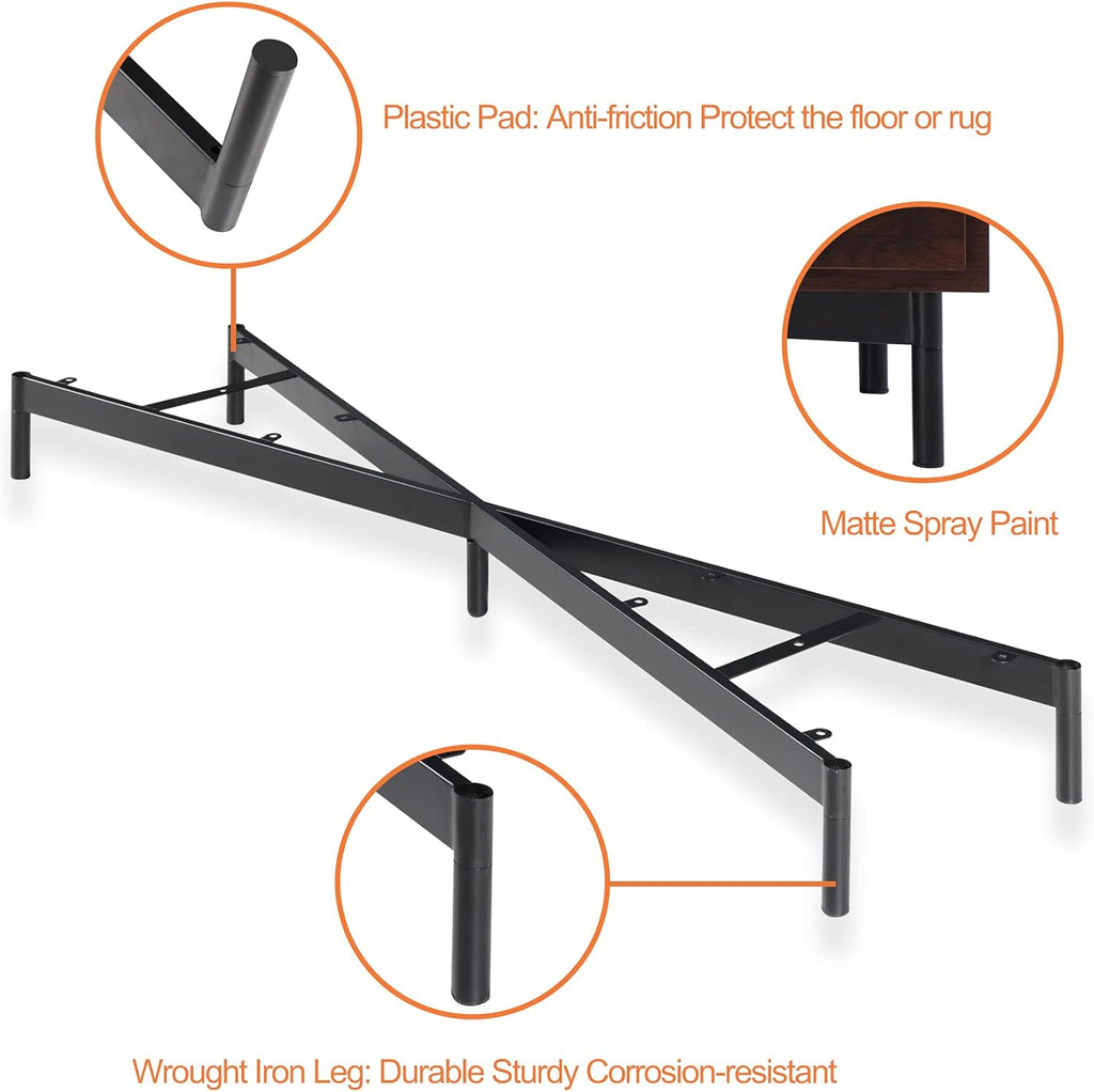 Rustic Walnut Wood TV Stand Y800
