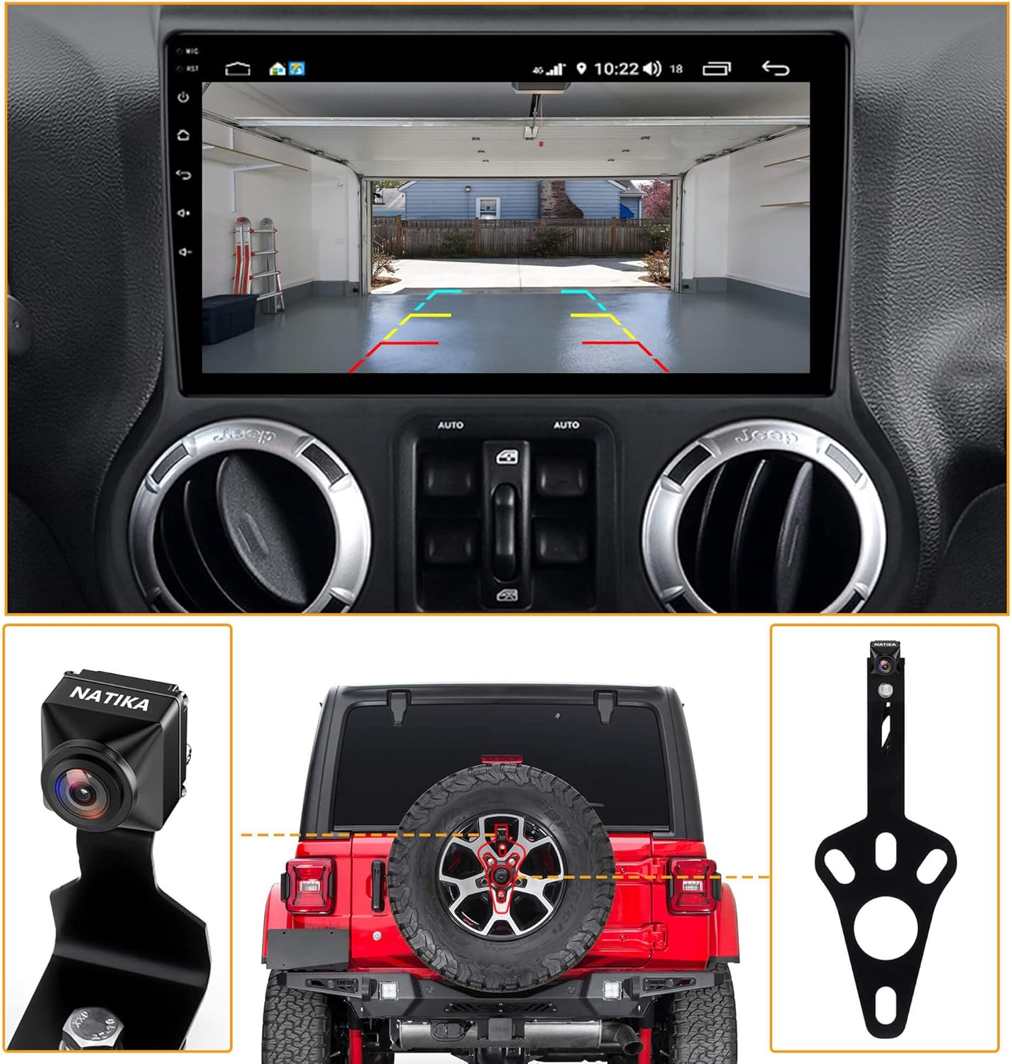 Backup Camera for Jeep Wrangler JK K514