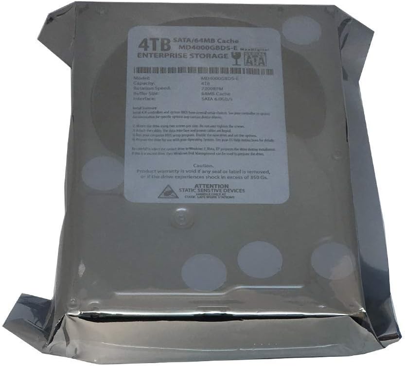 4TB 7200RPM 64MB Cache SATA 6.0Gb/s 3.5inch Internal Hard Drive Pack of 2 B7046