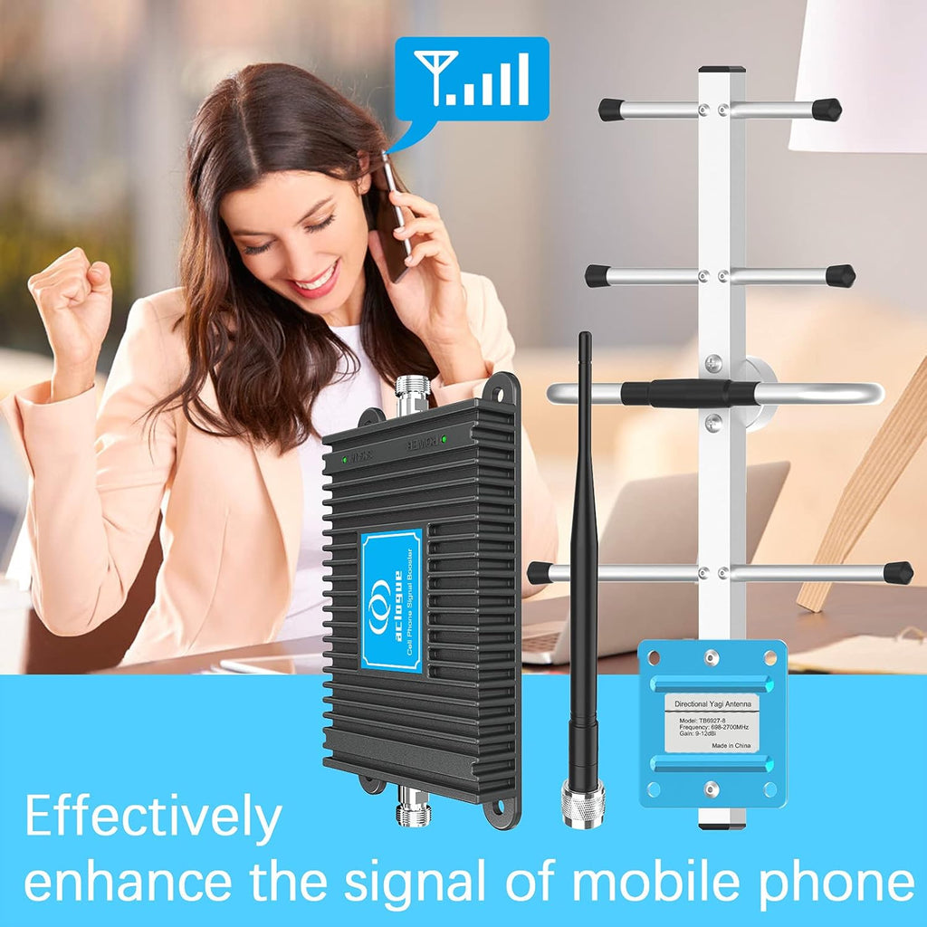 5G/4G Cell Phone Signal Booster with Antenna Kits K42369