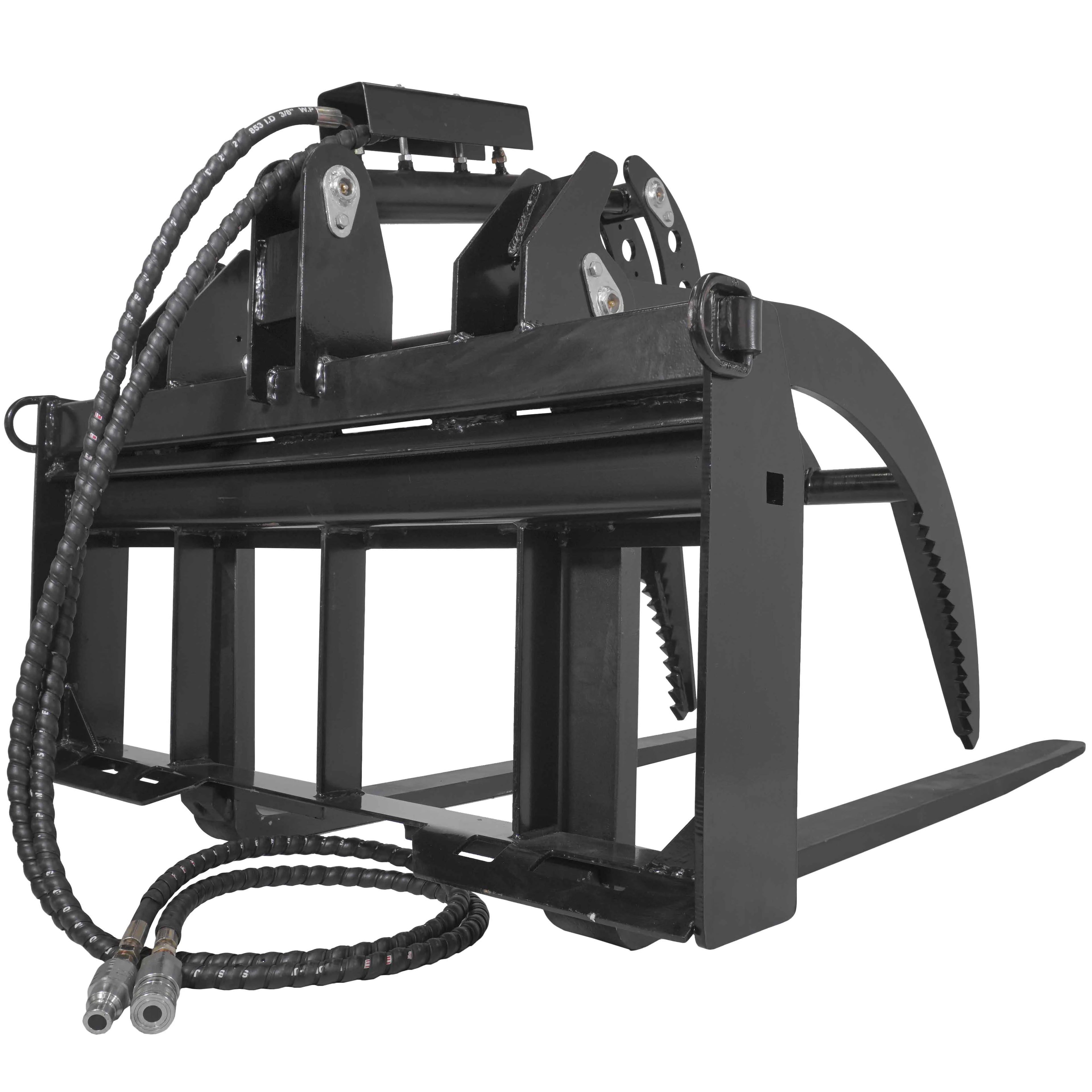 Hydraulic Skid Steer Pallet Fork Grapple Attachment with 60in Fork Blades C309666