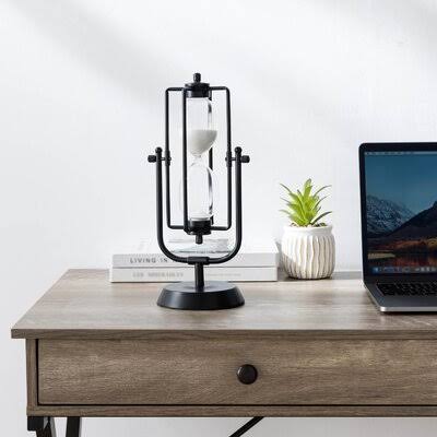 Black Decorative Sand Timer P9253