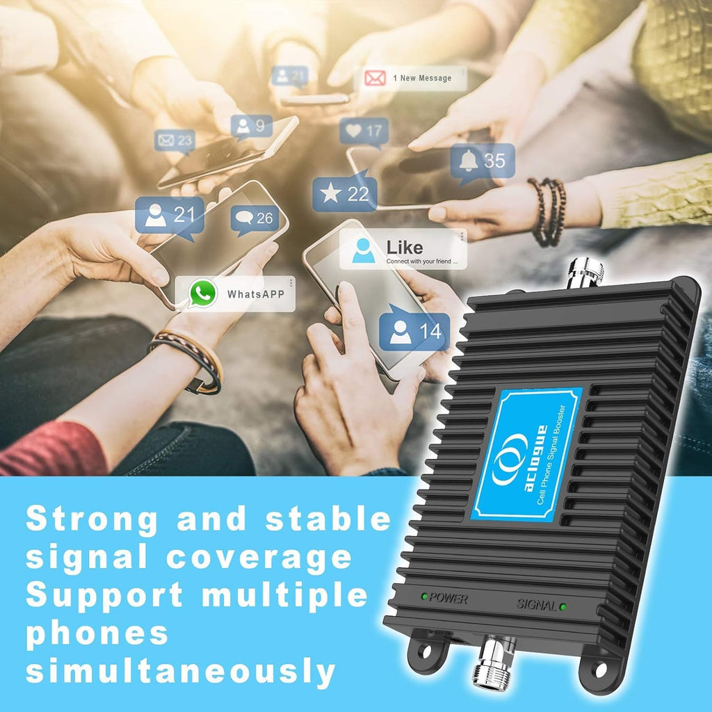 5G/4G Cell Phone Signal Booster with Antenna Kits K42369