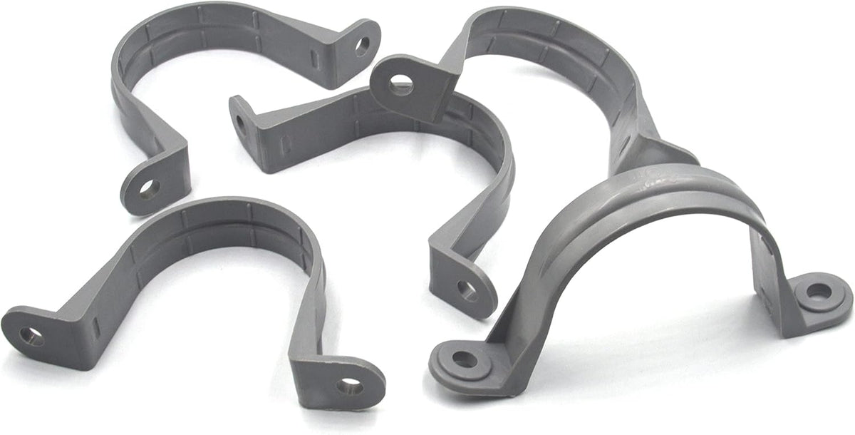 6pcs 1-1/2 Inch PVC Pipe Straps, 2 Holes Plastic Conduit Strap H3464