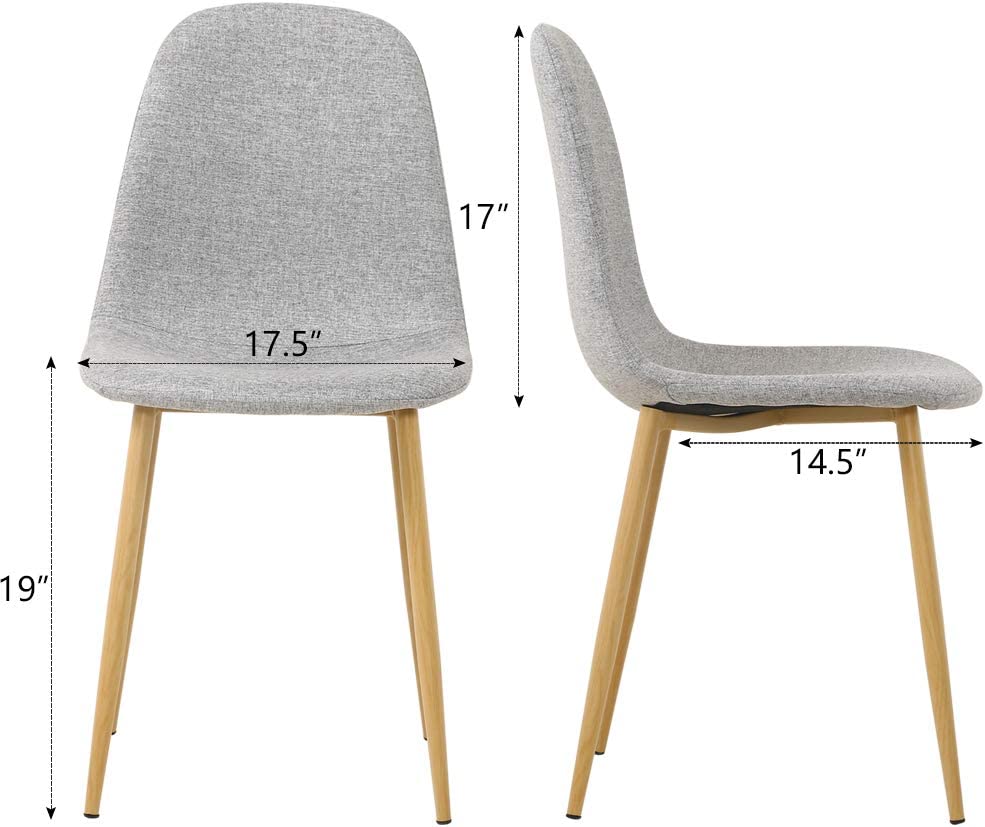 Grey Velvet Dining Chairs Set of 4 J5042