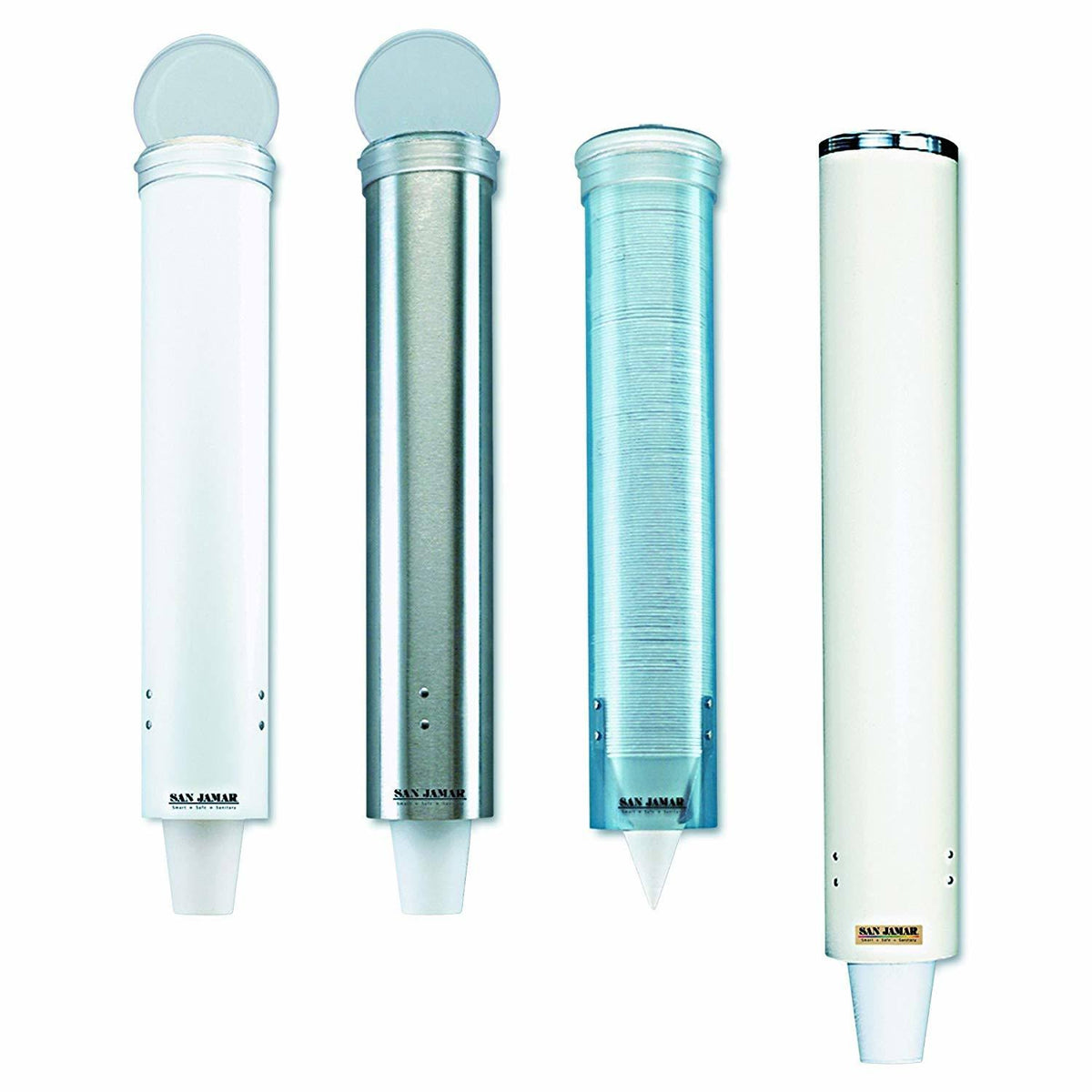 Stainless Steel Water Cup Dispenser with Hinged Flip Cap Z760