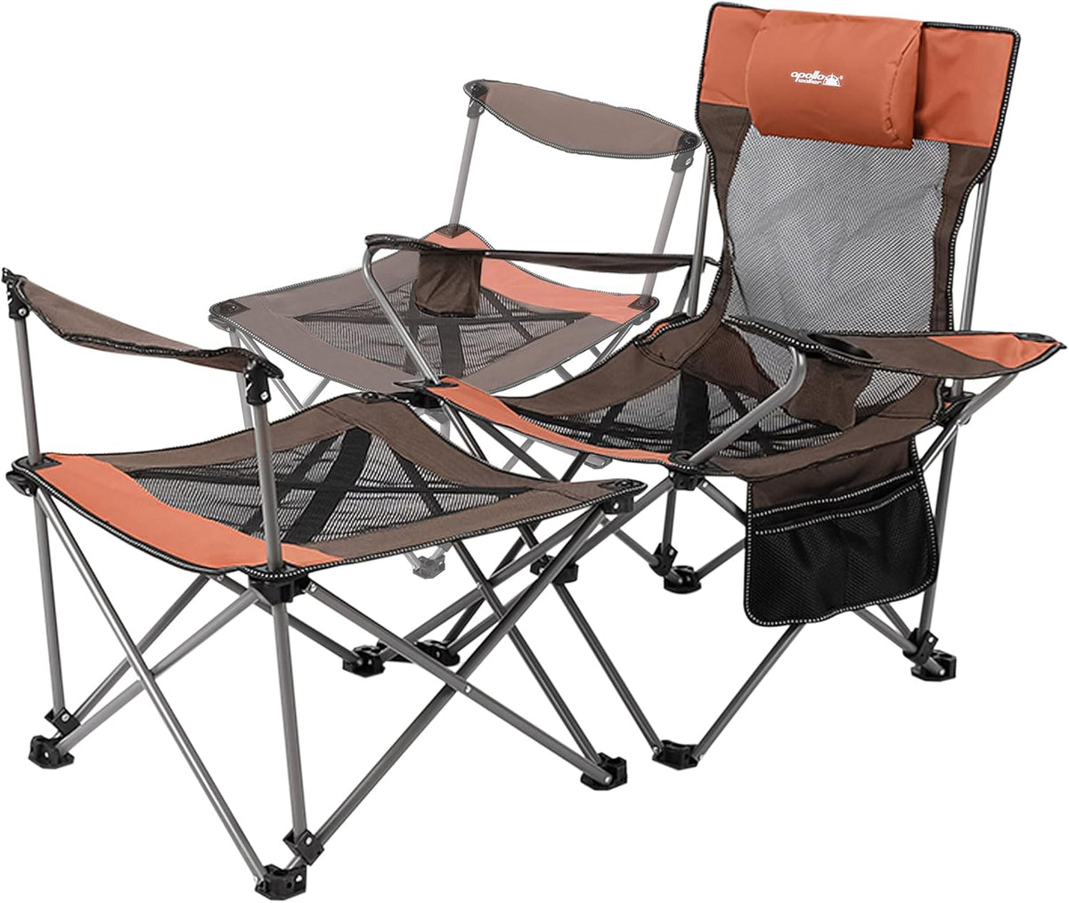 Folding Mesh Camp Chair with Carry Bag X657524