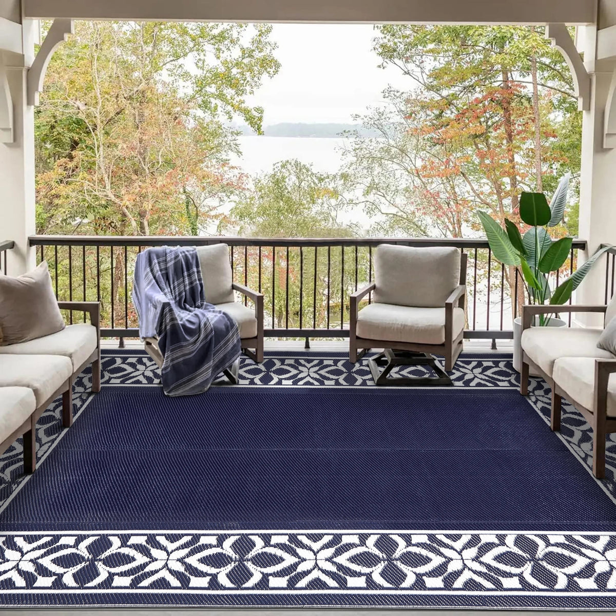 5'x8' Waterproof Plastic Outdoor Rugs T93662