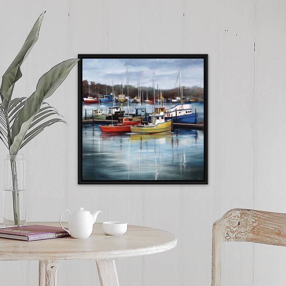 Black Float Frame Canvas Art W218739