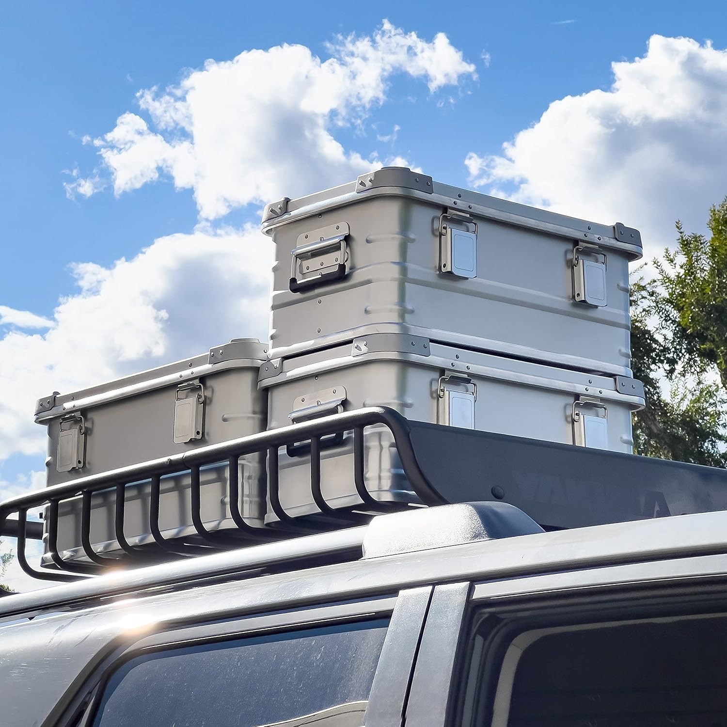 Hard-Shell Aluminum Cargo Case (2 PCS Combo) G6117
