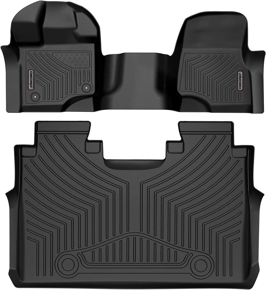 Black TPE All-Weather Floor Mats Liner Full Set S208