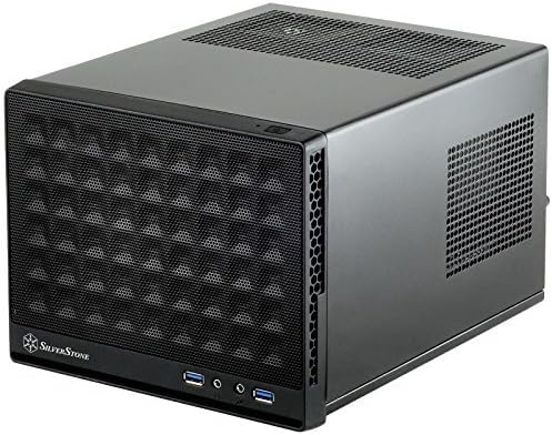 White & Black Mini-ITX Computer Case with Mesh Front Panel R7617