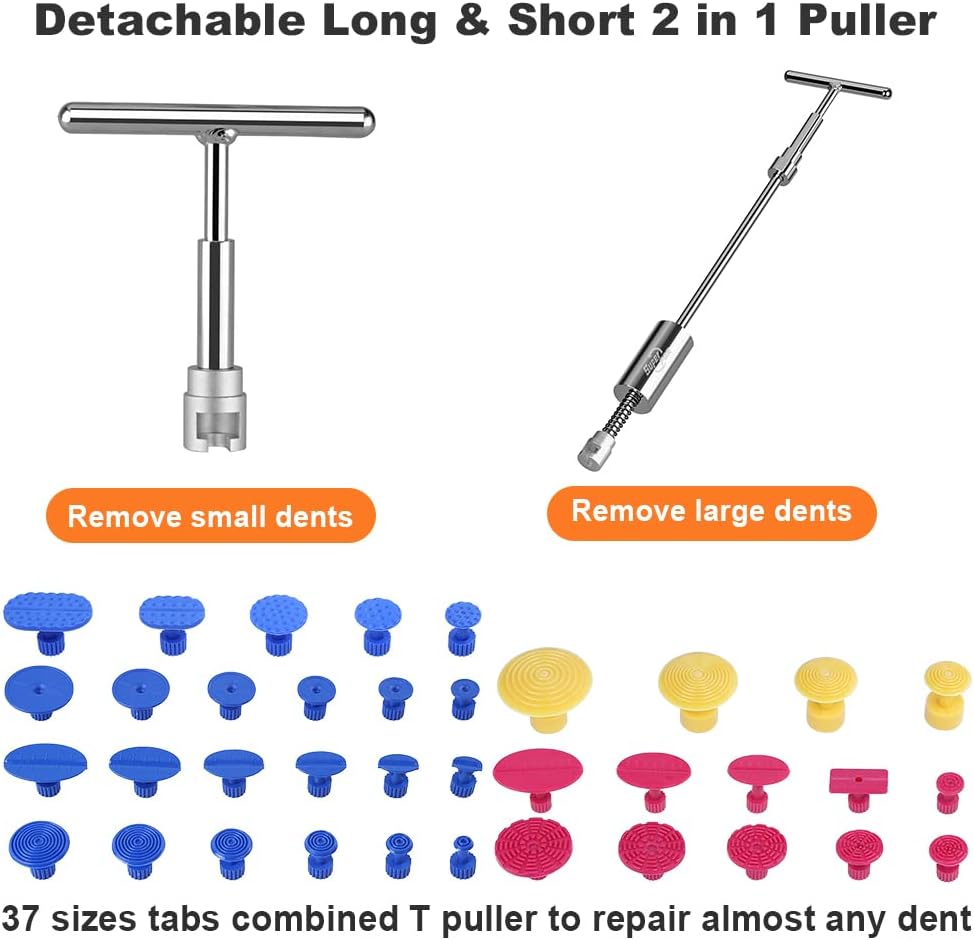 Paintless Dent Repair Kit with Bridge Dent Puller Q545388