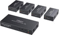 1x4 HDMI Extender Splitter 1080P Over Ethernet Cat5 Cat5e Cat6 I1916