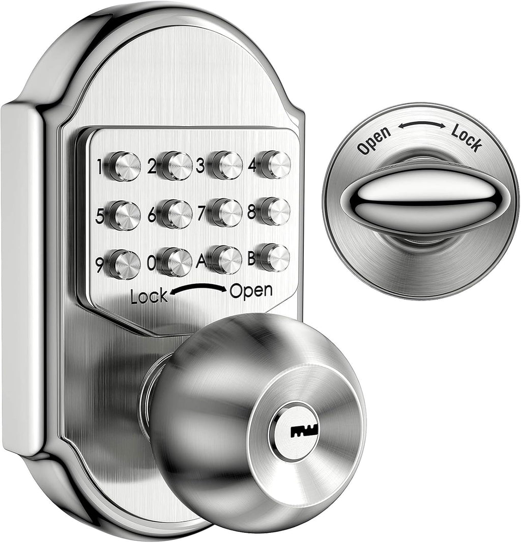 Mechanical Stainless Steel Digital Code Keypad Door Lock Deadbolt D929358