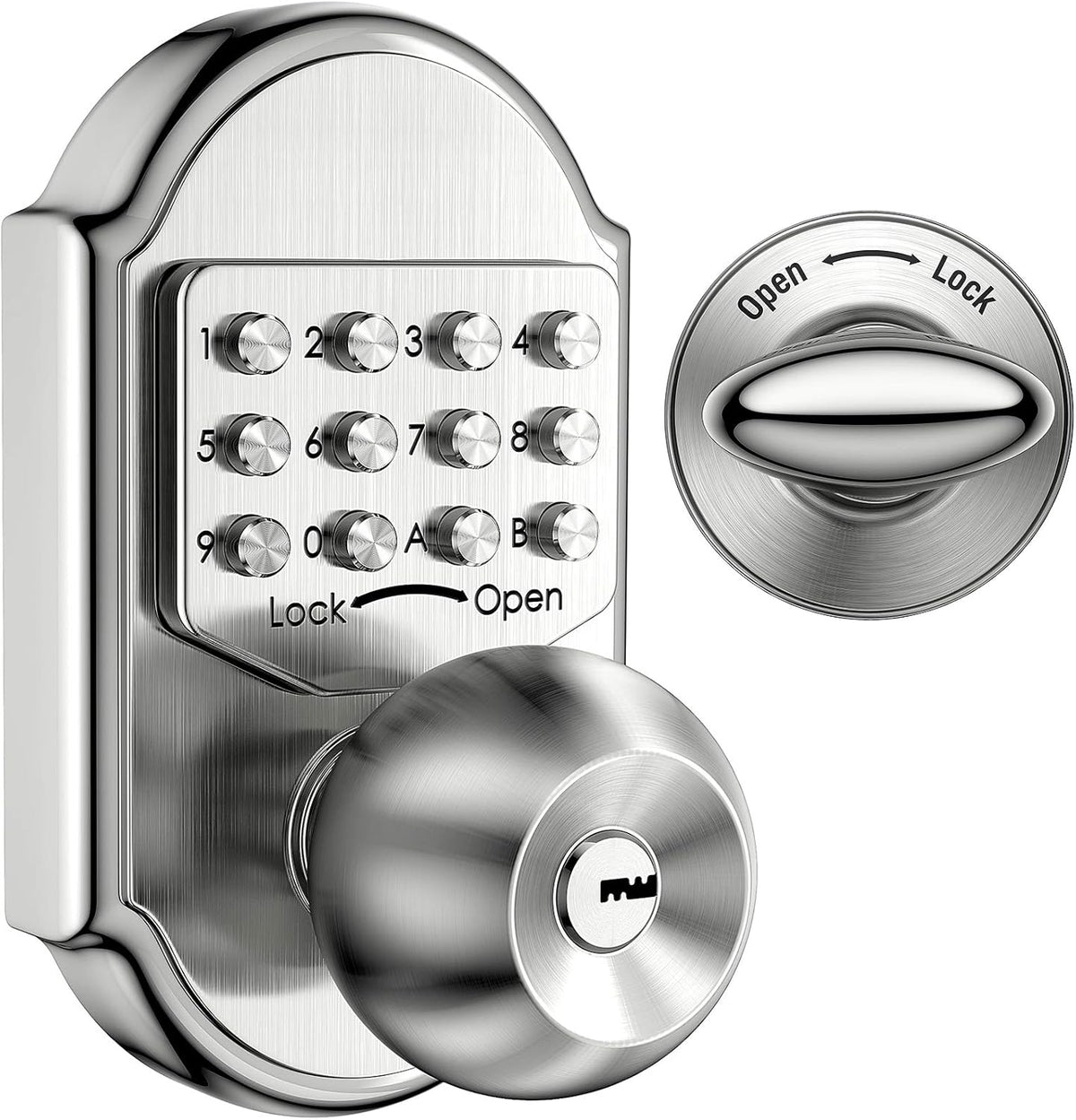Mechanical Stainless Steel Digital Code Keypad Door Lock Deadbolt D929358