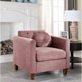 Rose Velvet Armchair V82701