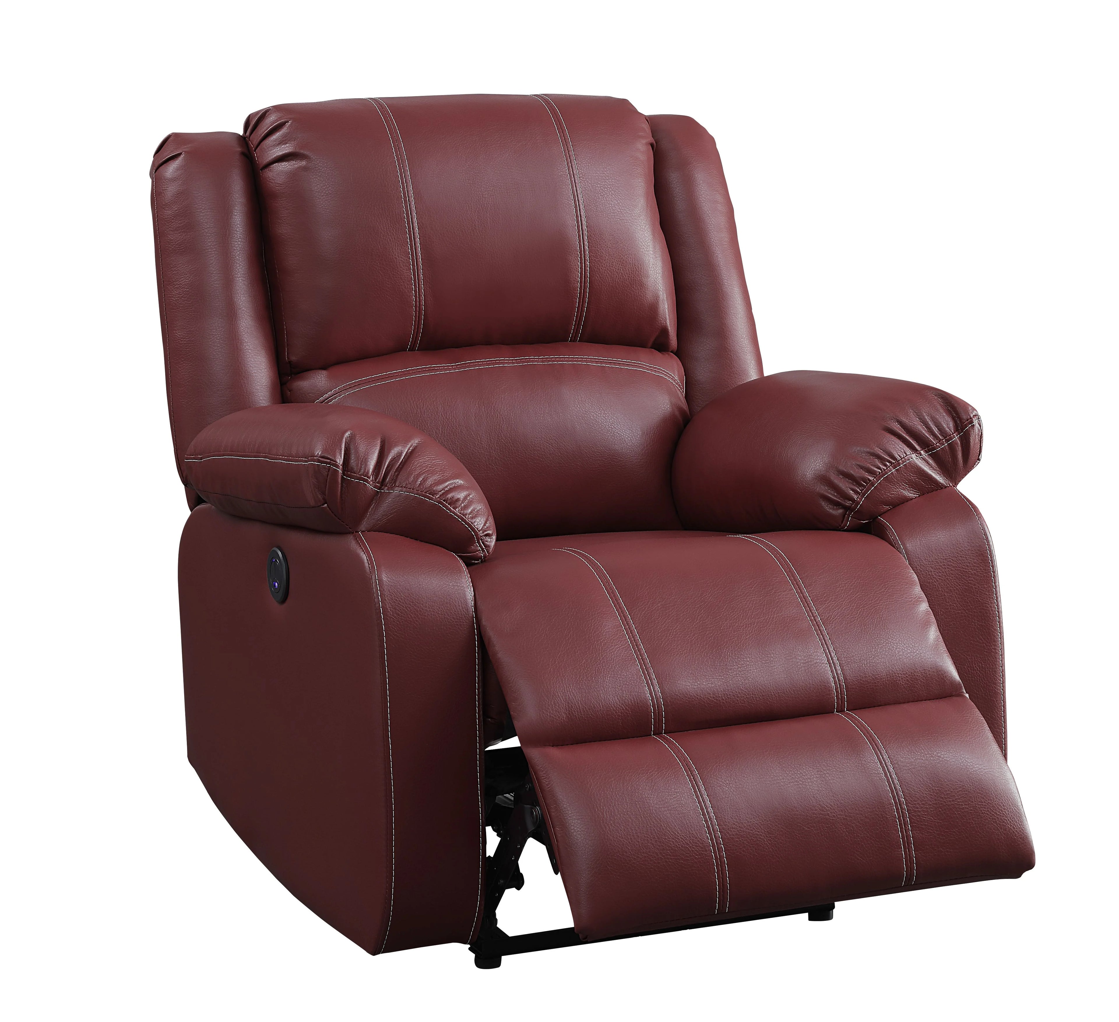 Red Pu Power Recliner I571548