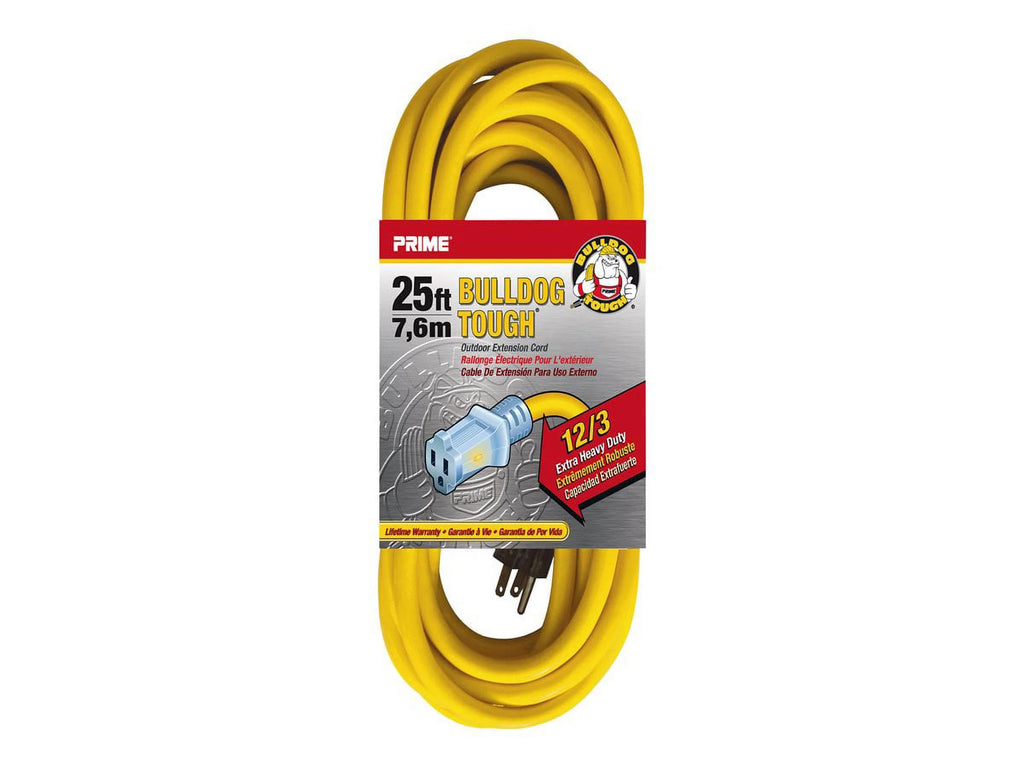 25 ft. 12 by 3 Gauge SJTOW Extension Cord U61055