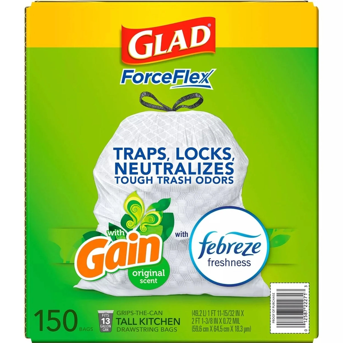 White Trash Bags, Original Scent (13 Gal., 150 Ct.) M5098
