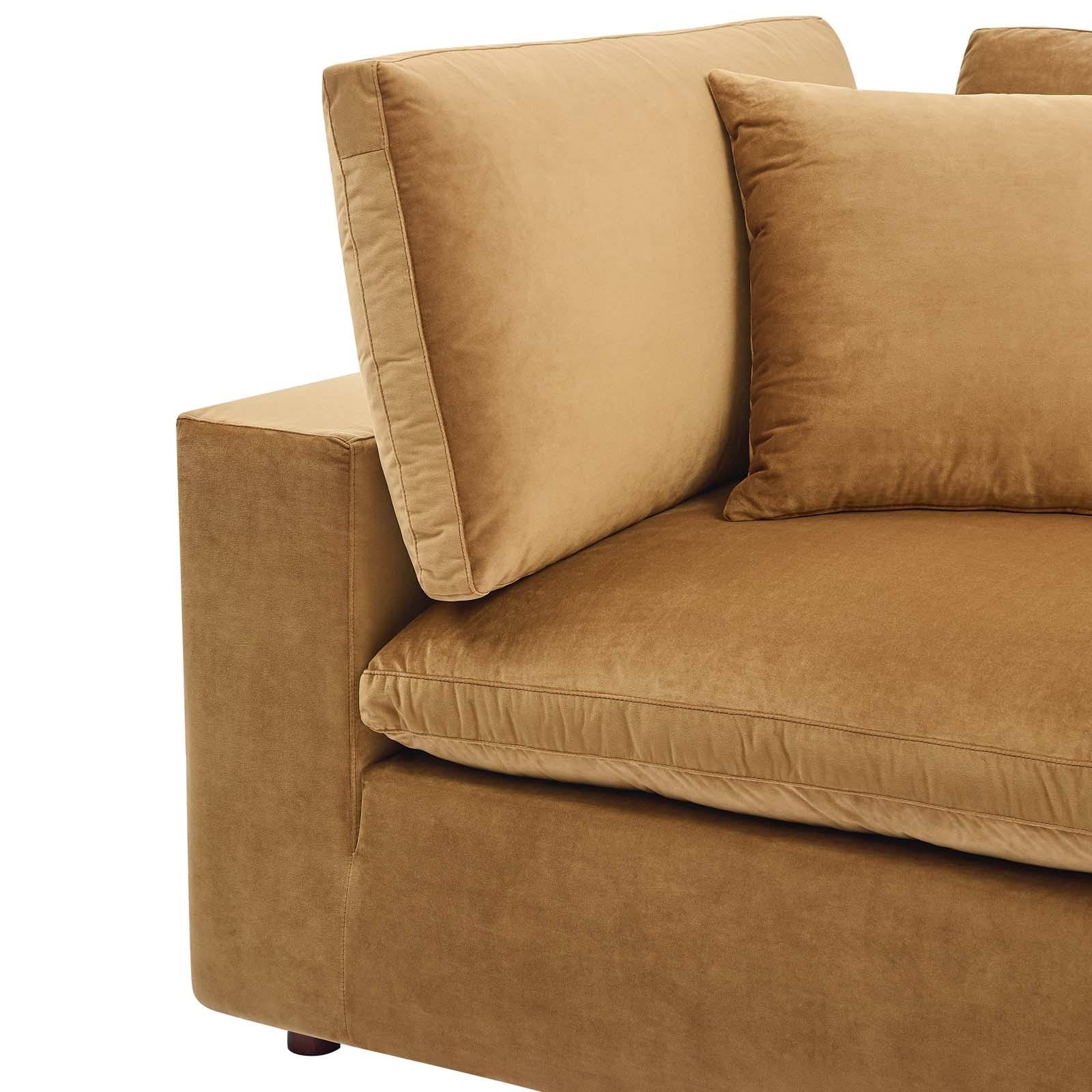 Green Performance Velvet Corner Chair O164