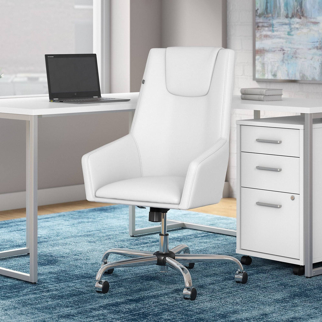 High Back Leather Box Chair I500523