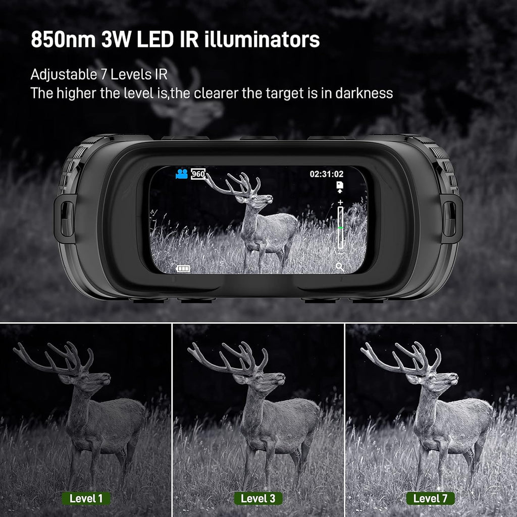 Digital Infrared Night Vision Binoculars with 2.31 TFT LCD and 32G TF Card R79738