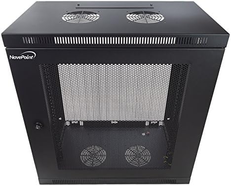 12U Wall Mount Rack 13 Inch Deep Black P263414