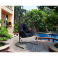 Blue Egg Chair with Stand J740720