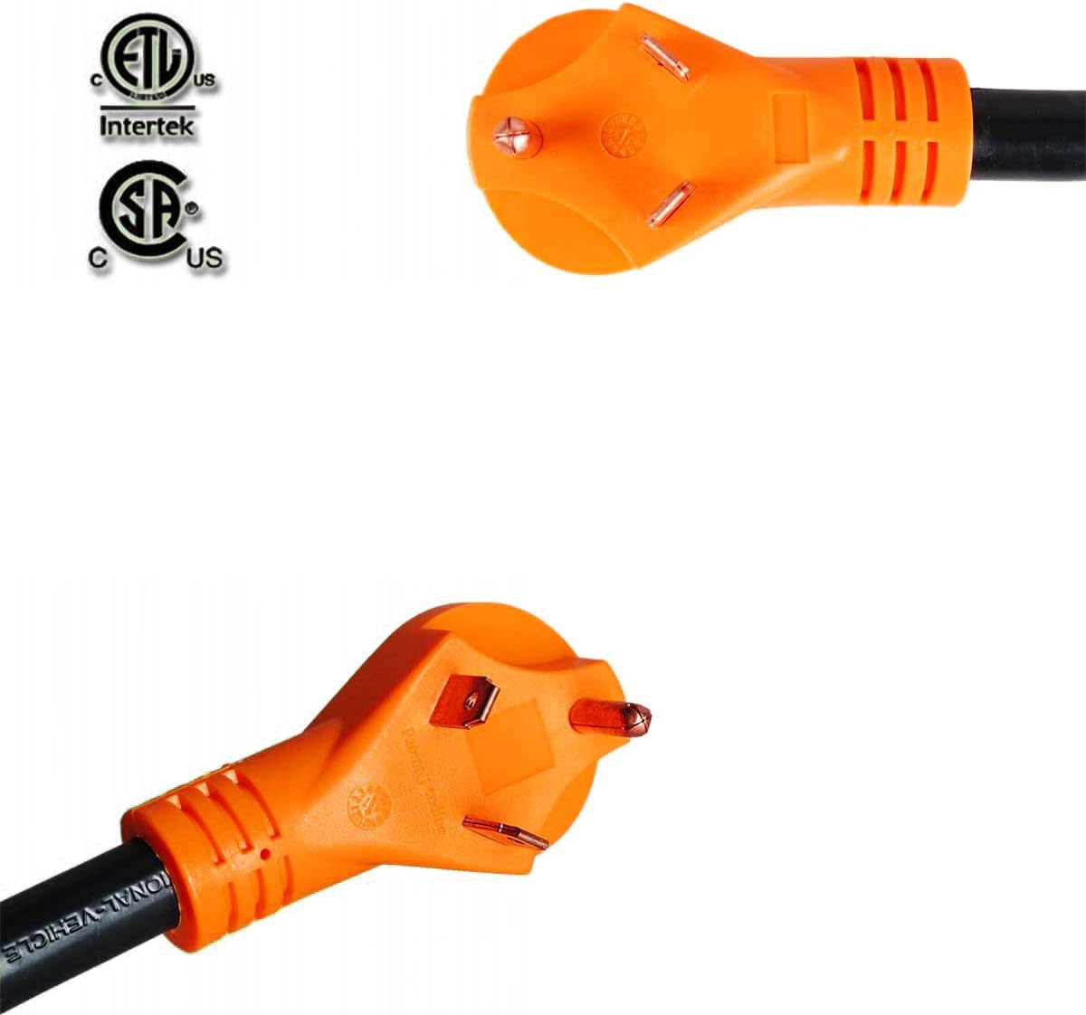 30 Amp to 50 Amp RV Adapter Cord 12 inch Twist Lock C2261