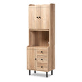 Oak Brown 3-Drawer Kitchen Storage Cabinet F4510