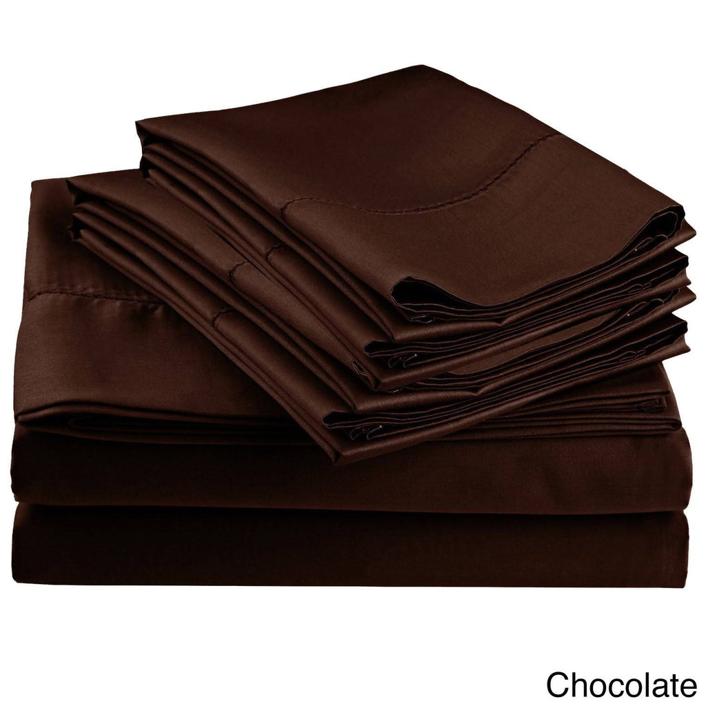 600 Thread Count Sheet Set, California King, Brown S716