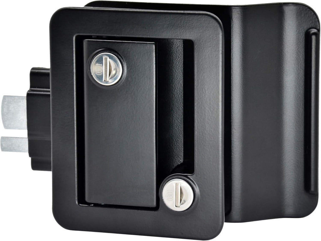 Black Zinc Alloy RV Door Lock with 4 Keys, Pack of 2 M537542