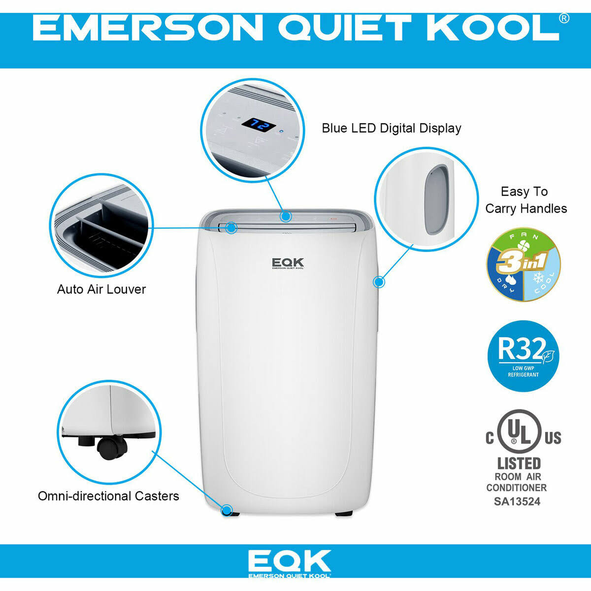 Smart Portable Air Conditioner with Remote E33511