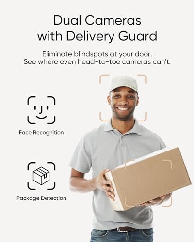 Dual Cameras Video Doorbell with Color Night Vision P56339