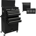 Blue 8-Drawer Rolling Tool Chest with 4 Wheels and 2 Lock Top Chest A658850