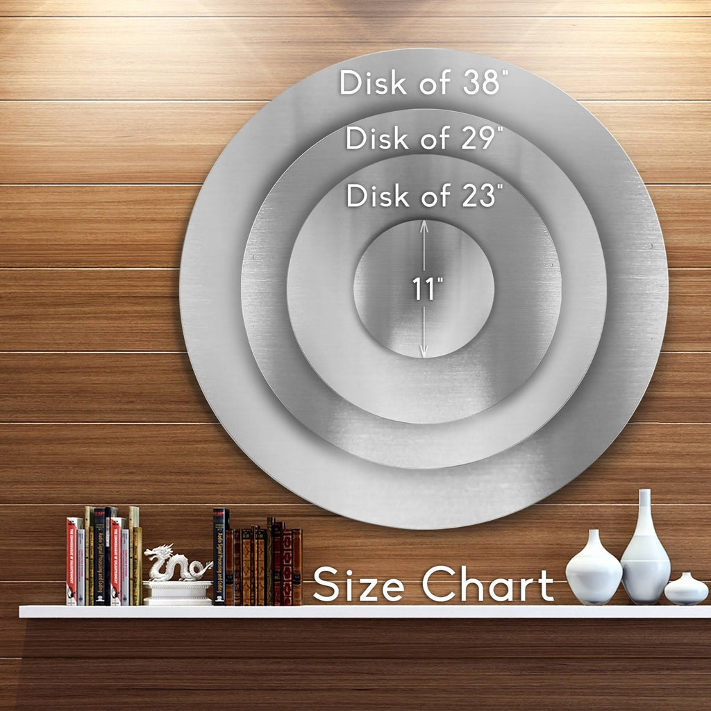 Landscape Large Disc Photographic Print on Metal V711