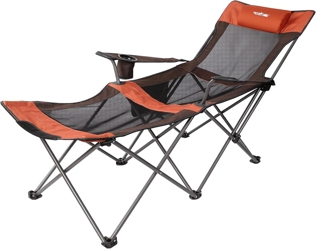 Folding Mesh Camp Chair with Carry Bag X657524