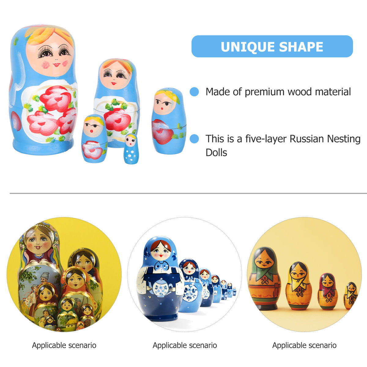 Matryoshka Wooden Dolls Q9540