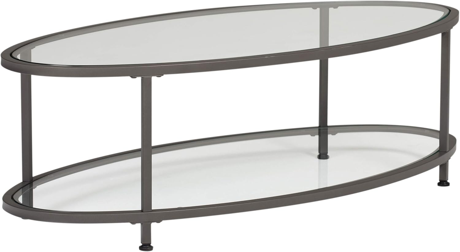 Metal and Glass Nesting Side Tables J589