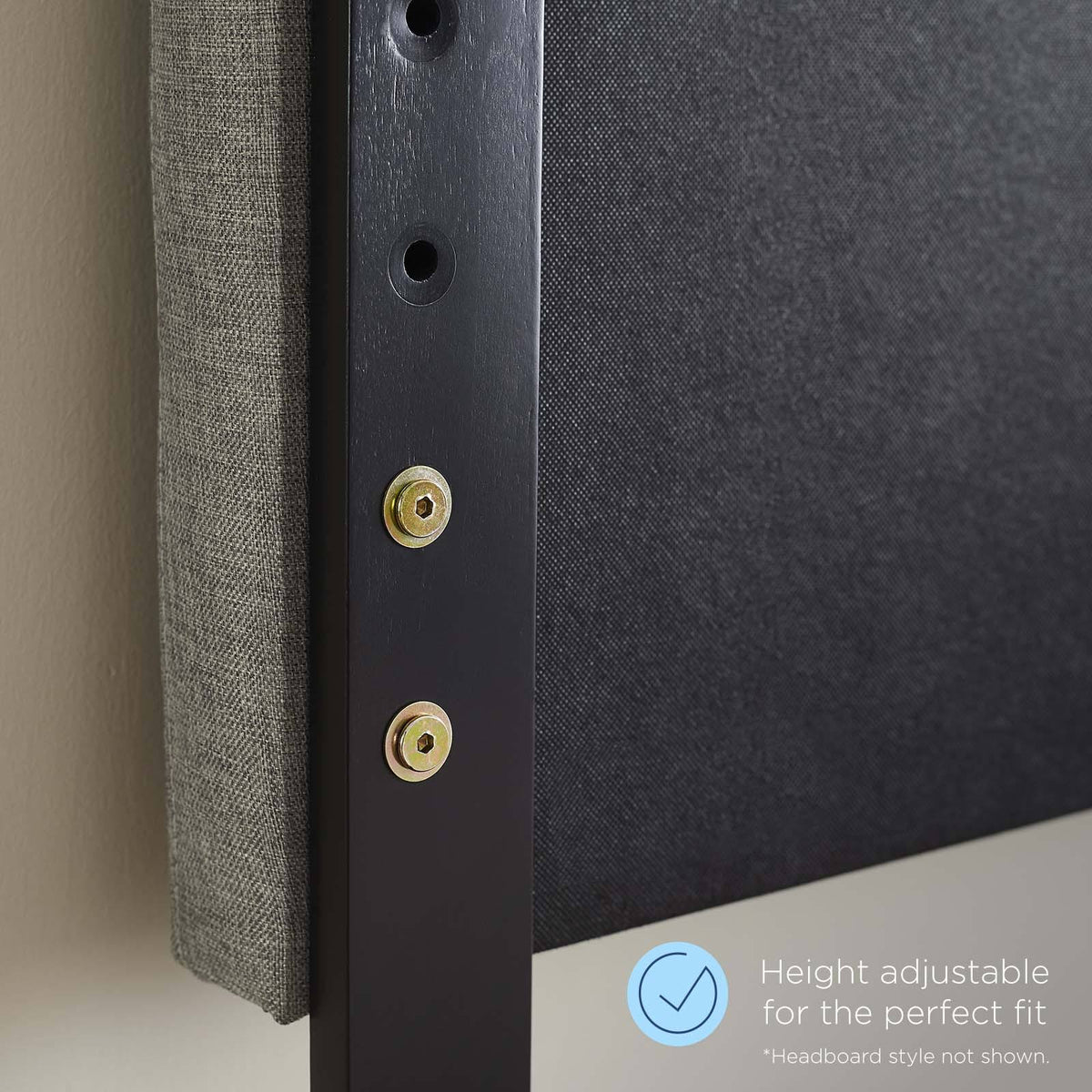 Gray Cane King Headboard D276