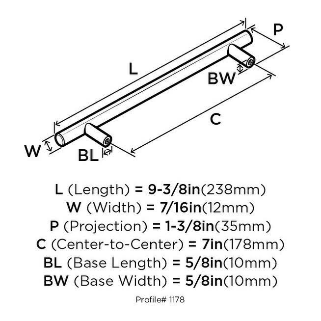 Polished Chrome Cabinet Pull 10 Pack B34791